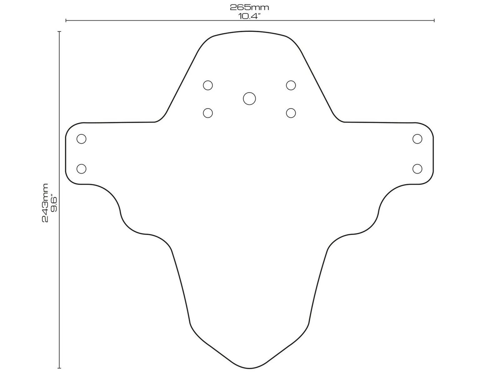 All-mountain-style AMS Garde Boue Avant Toxic Jaune 6 All-mountain-style AMS Garde Boue Avant Toxic Jaune – Image 4