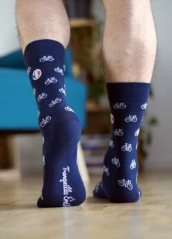 Chaussettes Vélo - Tranquille Émile -VTT Soldes Magasin chaussette velo 9