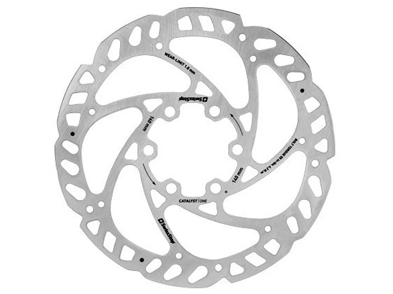 SWISSSTOP Catalyst One Disque 6 Trous 140mm 180mm 3 SWISSSTOP Catalyst One Disque 6 Trous 140mm 180mm